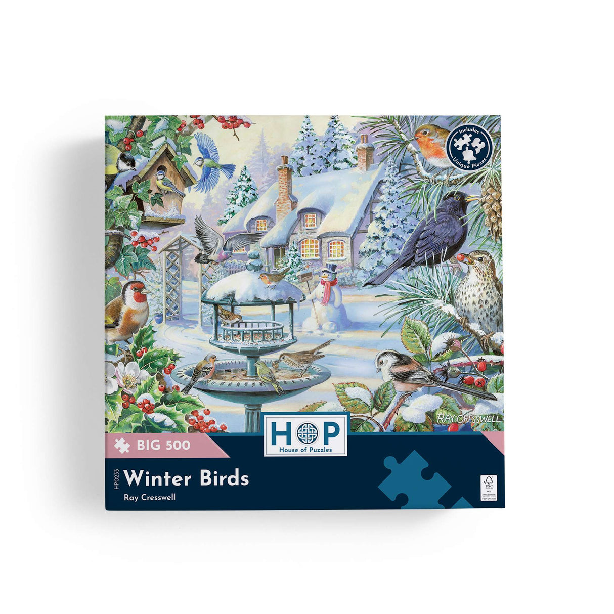 Winter Birds - BIG 500 Piece Jigsaw Puzzle