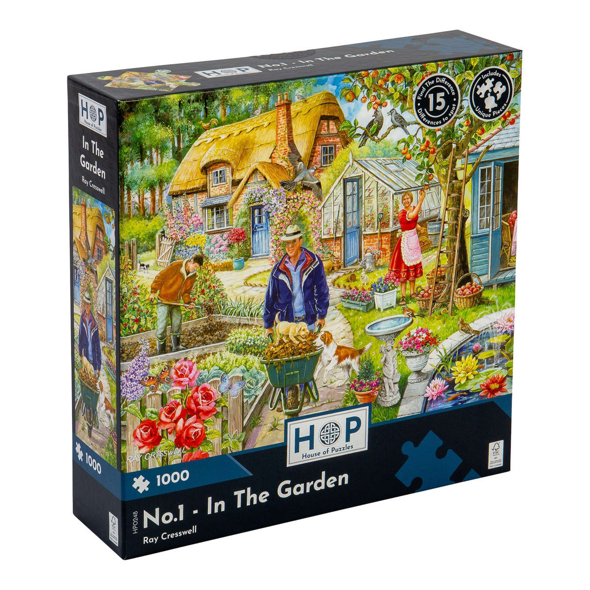 No.1 - In The Garden Find The Difference 1000 Piece Jigsaw Puzzle