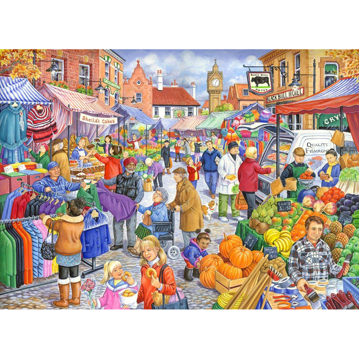 Market Day - BIG 250 Piece Jigsaw Puzzle