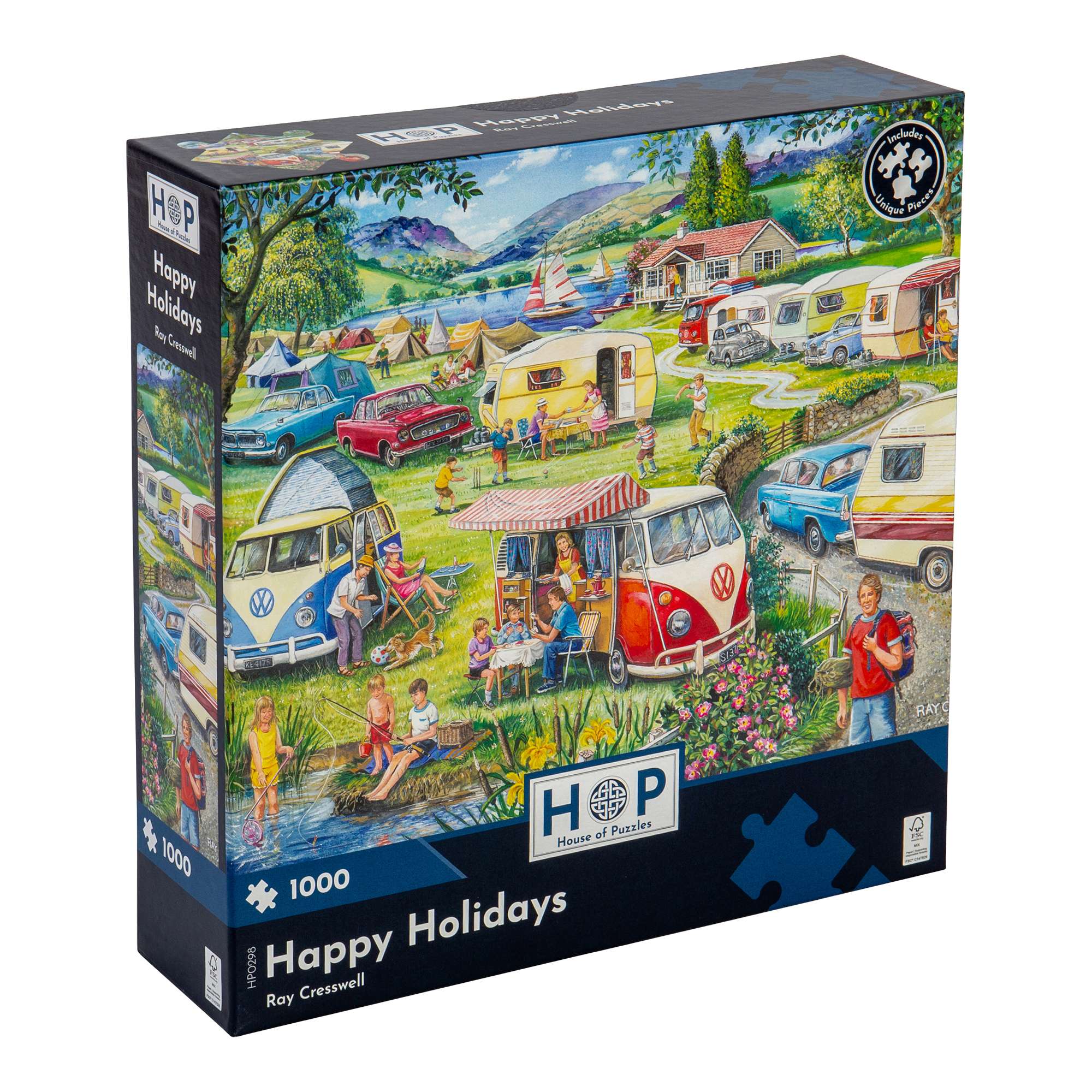 Happy Holidays 1000 Piece | Camping Jigsaw | House of Puzzles