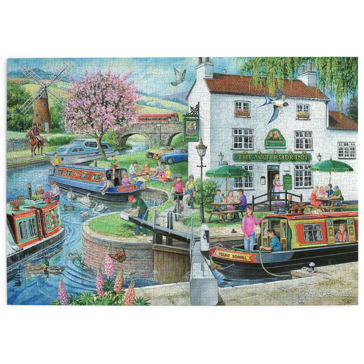 No.6 - By The Canal Find The Difference 1000 Piece Jigsaw Puzzle