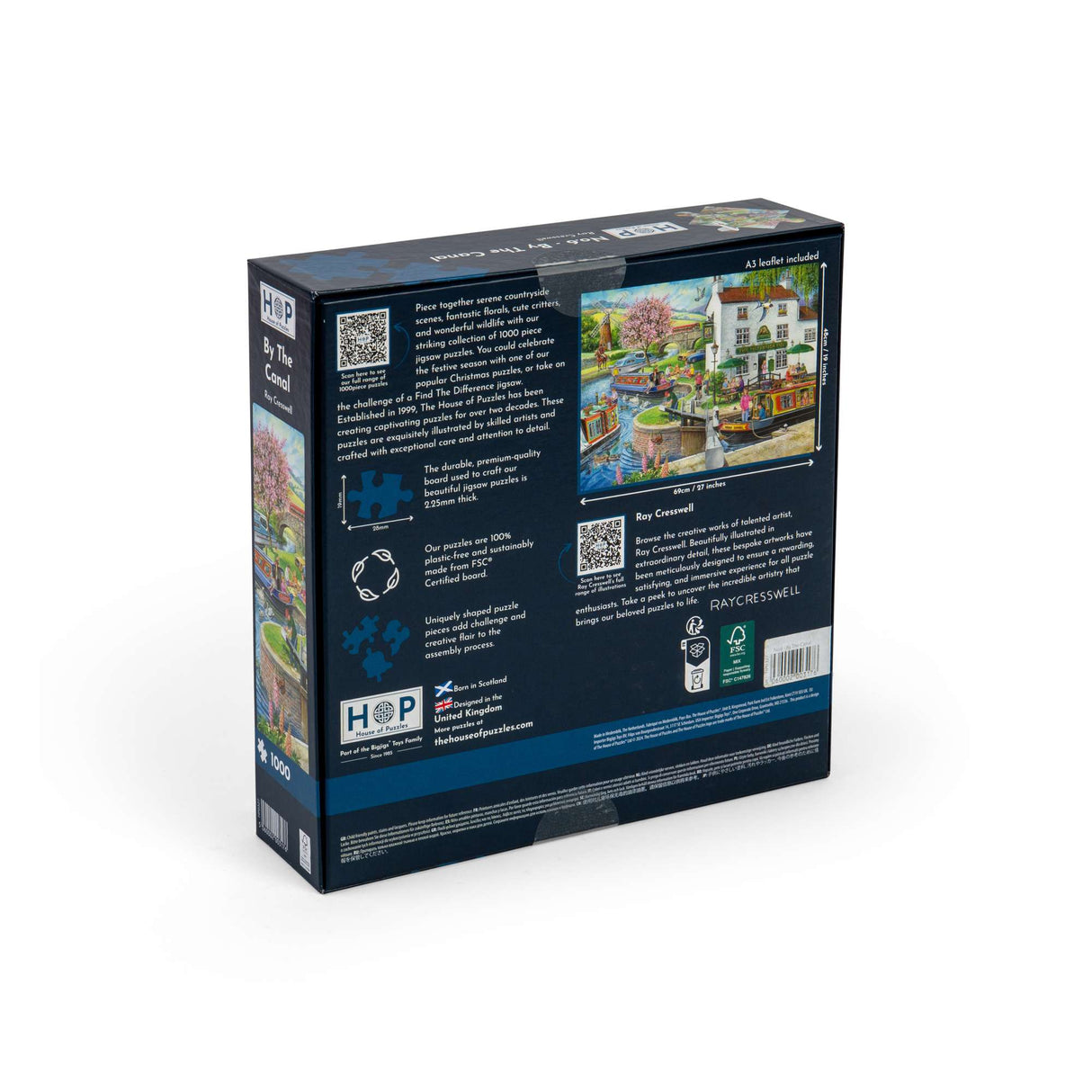 No.6 - By The Canal Find The Difference 1000 Piece Jigsaw Puzzle