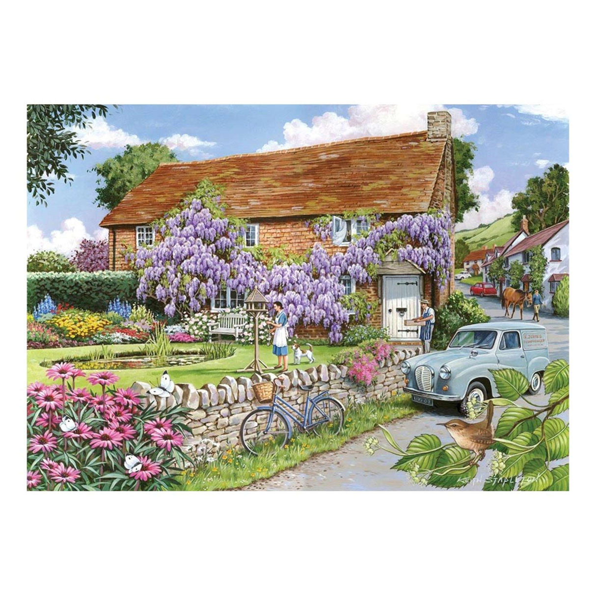 Wisteria Cottage - BIG 250 Piece Jigsaw Puzzle