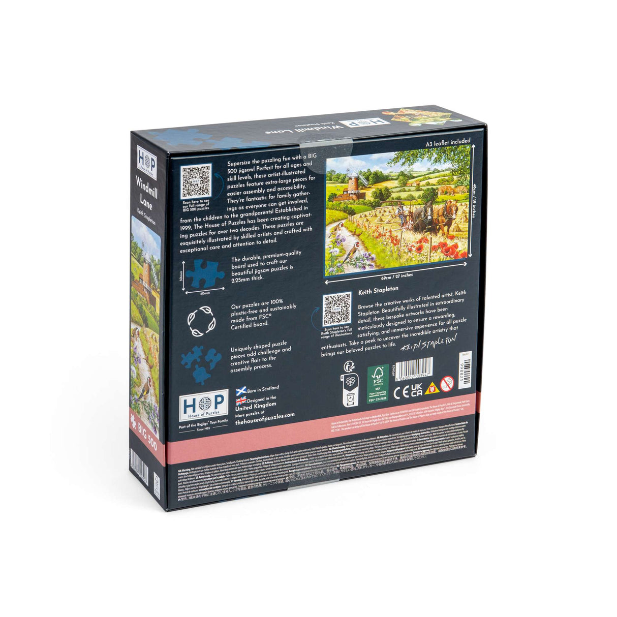 Windmill Lane - BIG 500 Piece Jigsaw Puzzle