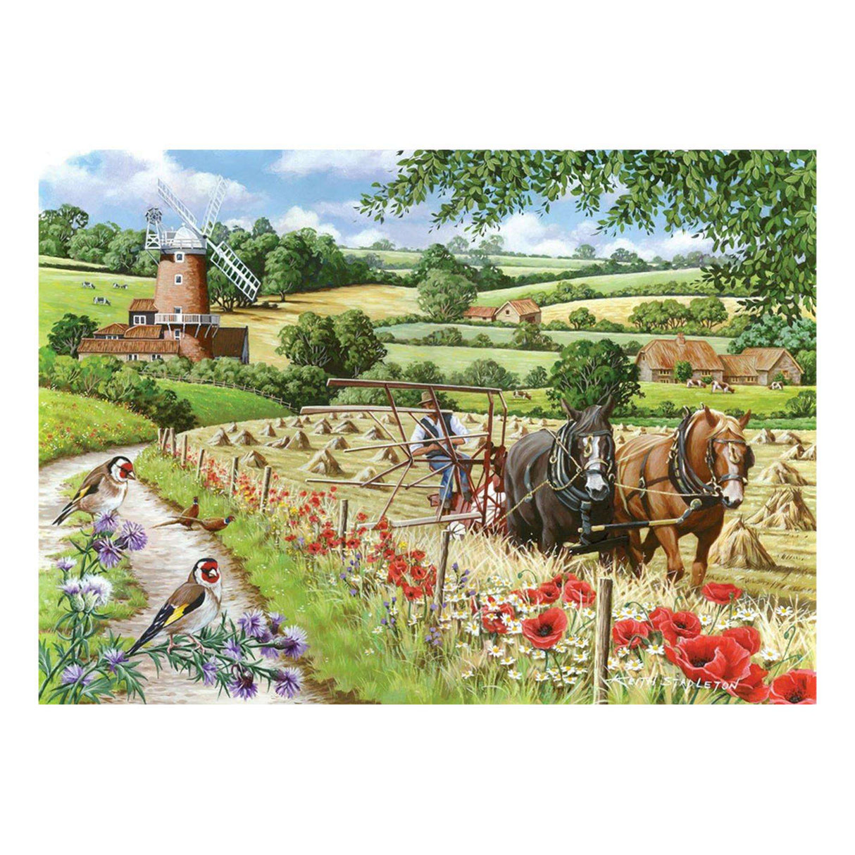 Windmill Lane - BIG 500 Piece Jigsaw Puzzle