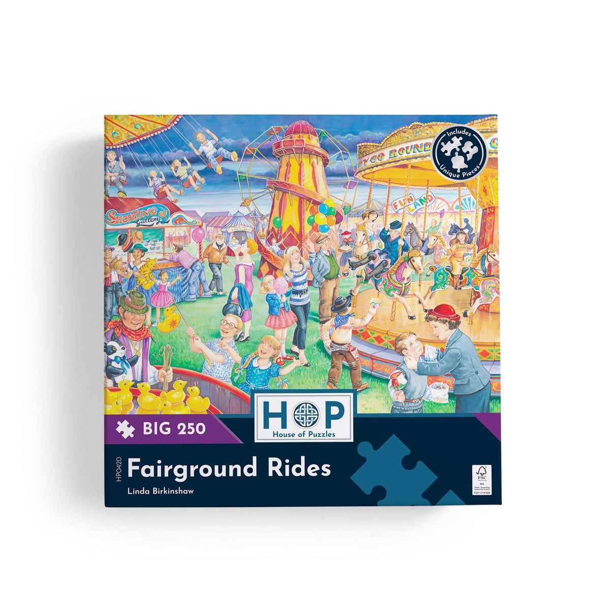 Fairground Rides - BIG 250 Piece Jigsaw Puzzle