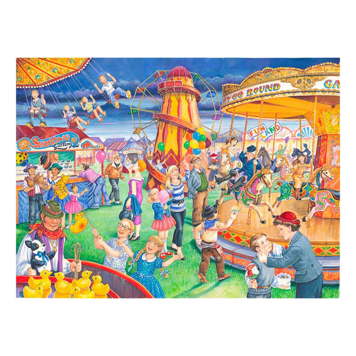 Fairground Rides - BIG 250 Piece Jigsaw Puzzle