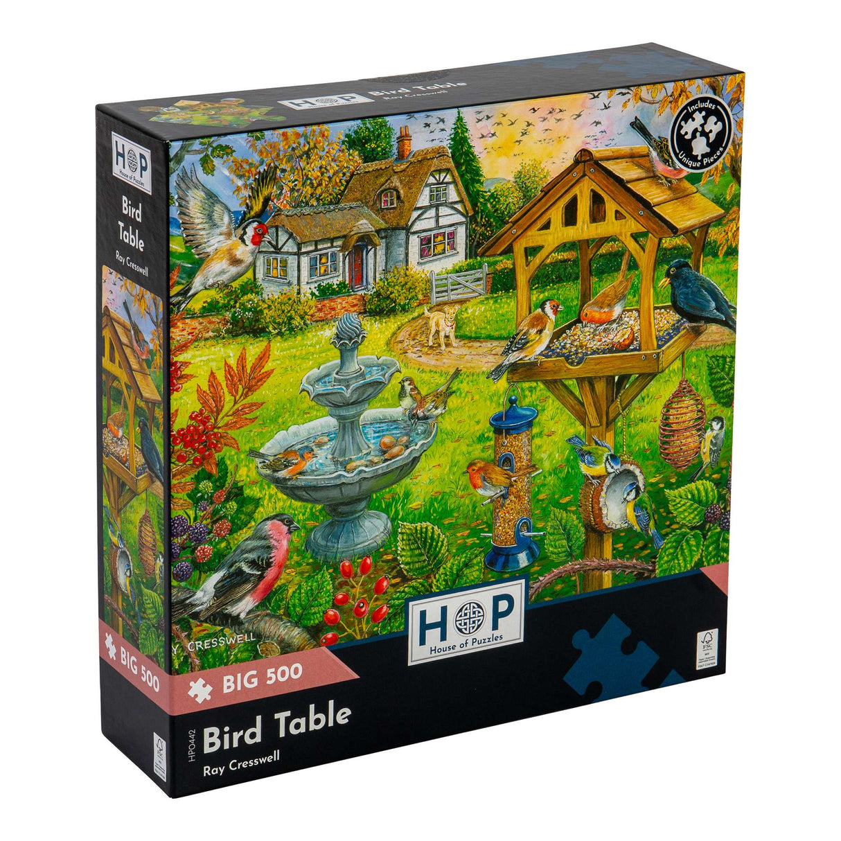 Bird Table - BIG 500 Piece Jigsaw Puzzle - DAMAGED BOX