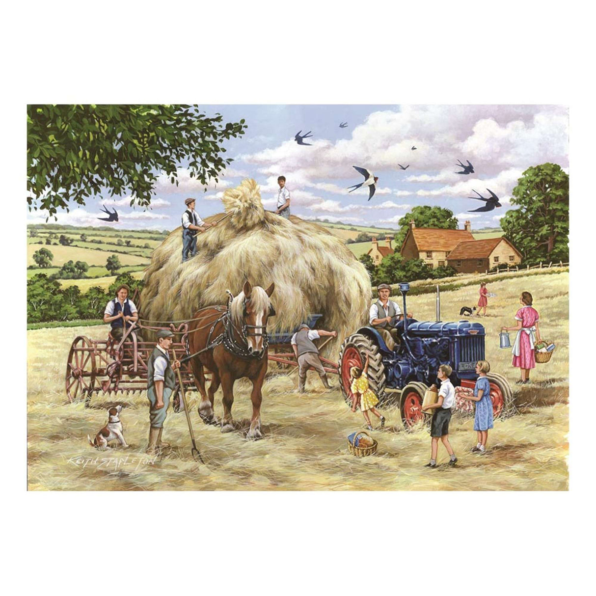 Making Hay - BIG 500 Piece Jigsaw Puzzle