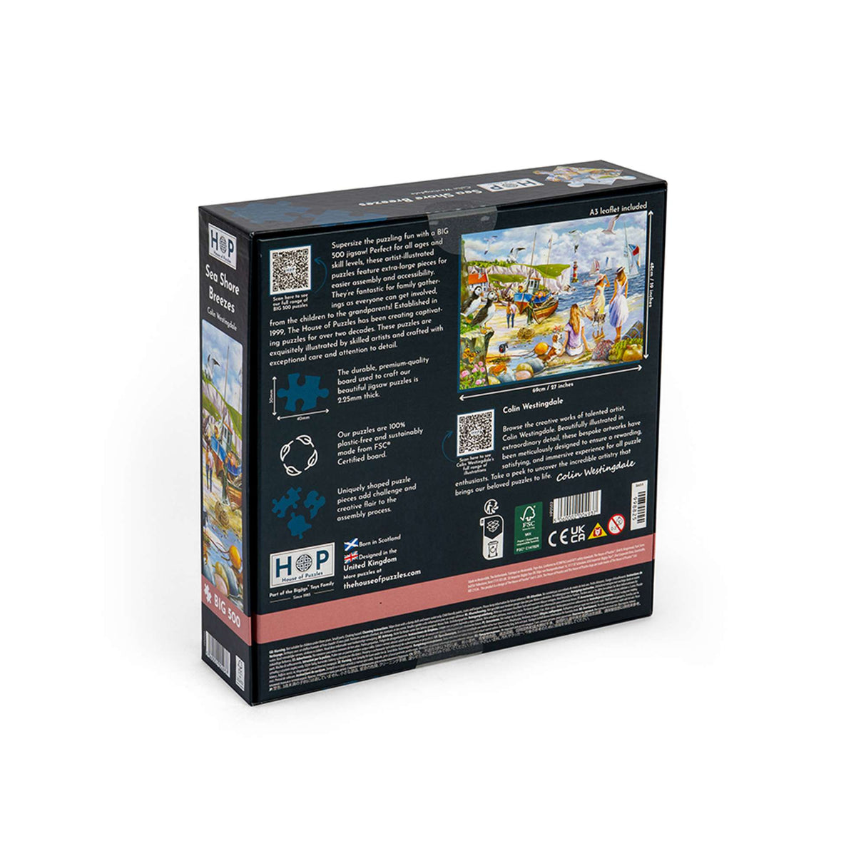 Sea Shore Breezes - BIG 500 Piece Jigsaw Puzzle