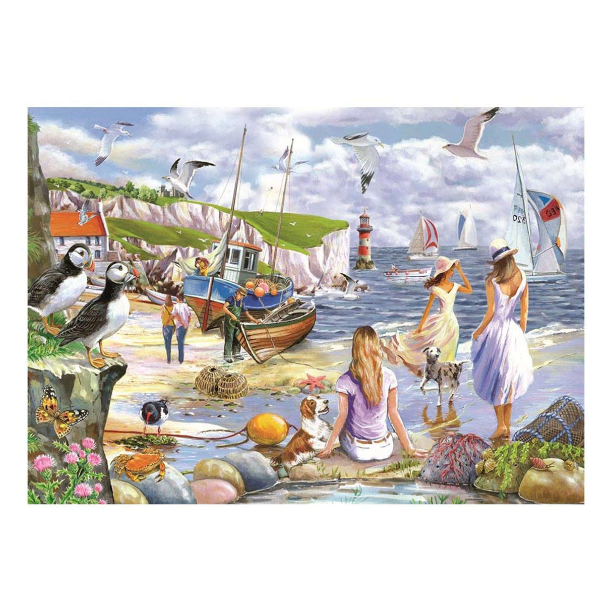 Sea Shore Breezes - BIG 500 Piece Jigsaw Puzzle