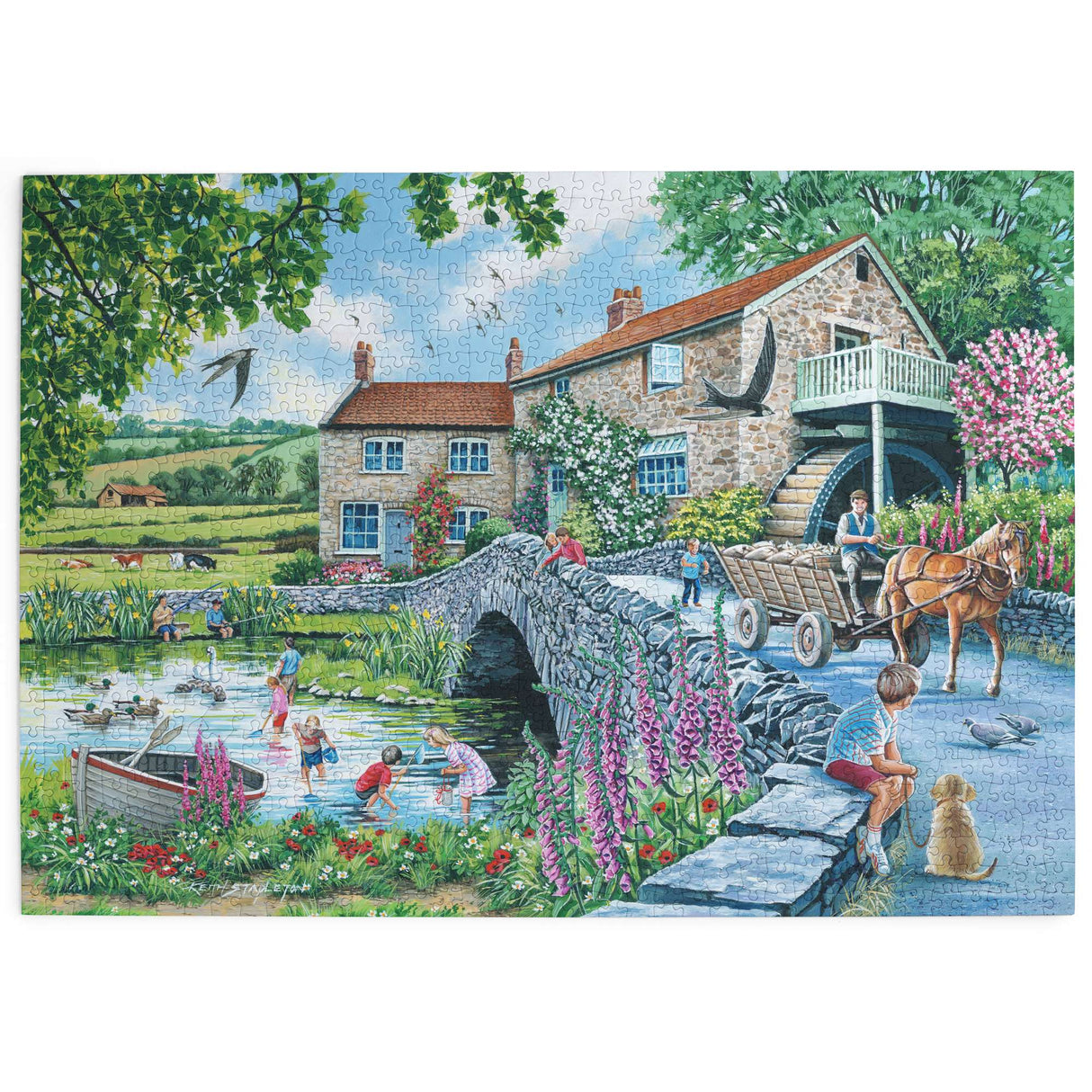 Old Mill - 1000 Piece Jigsaw Puzzle