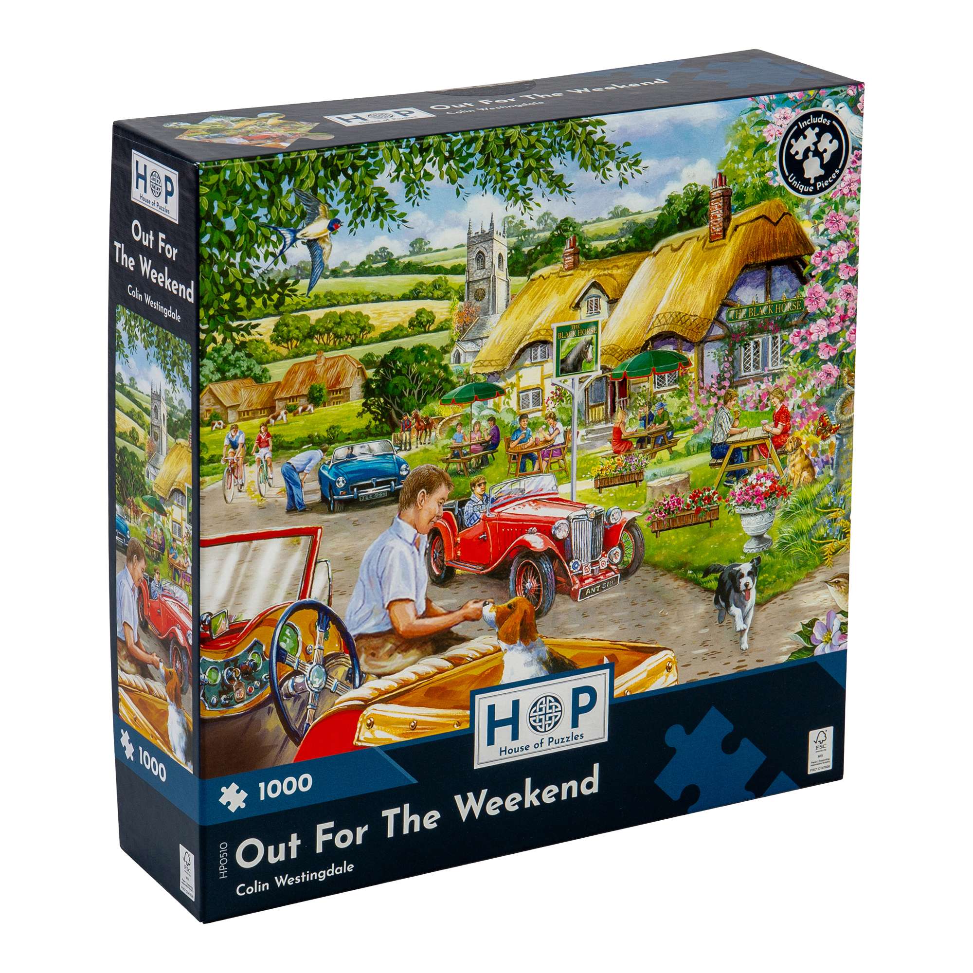 Out For The Weekend | Thatched Building 1000 Jigsaw | House of Puzzles