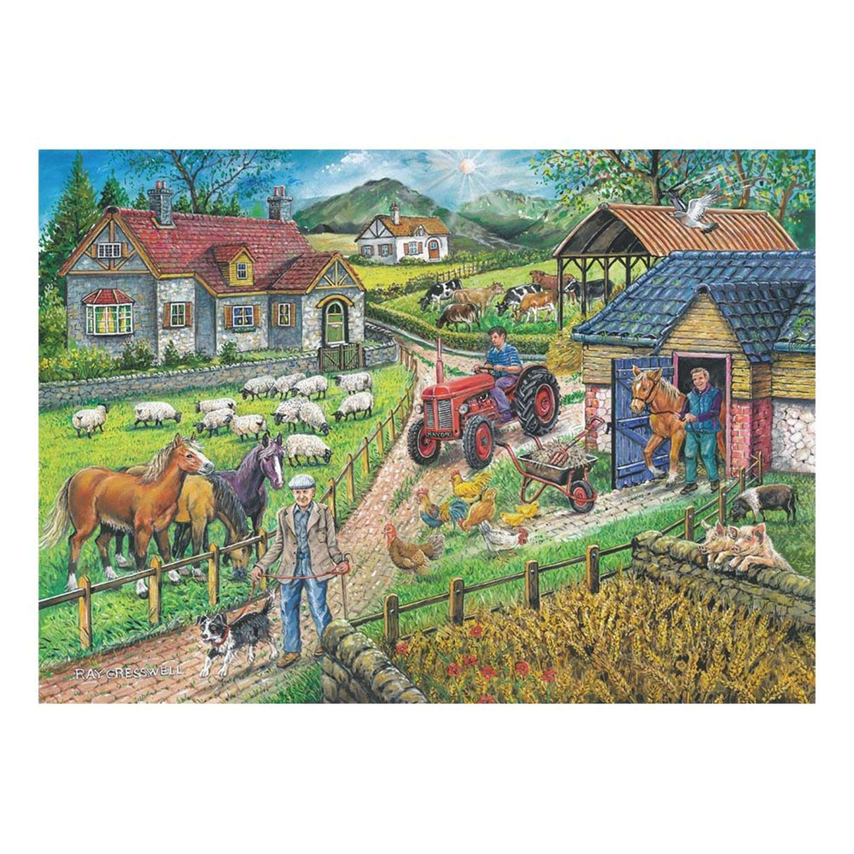 Barley Mow Farm - BIG 250 Piece Jigsaw Puzzle