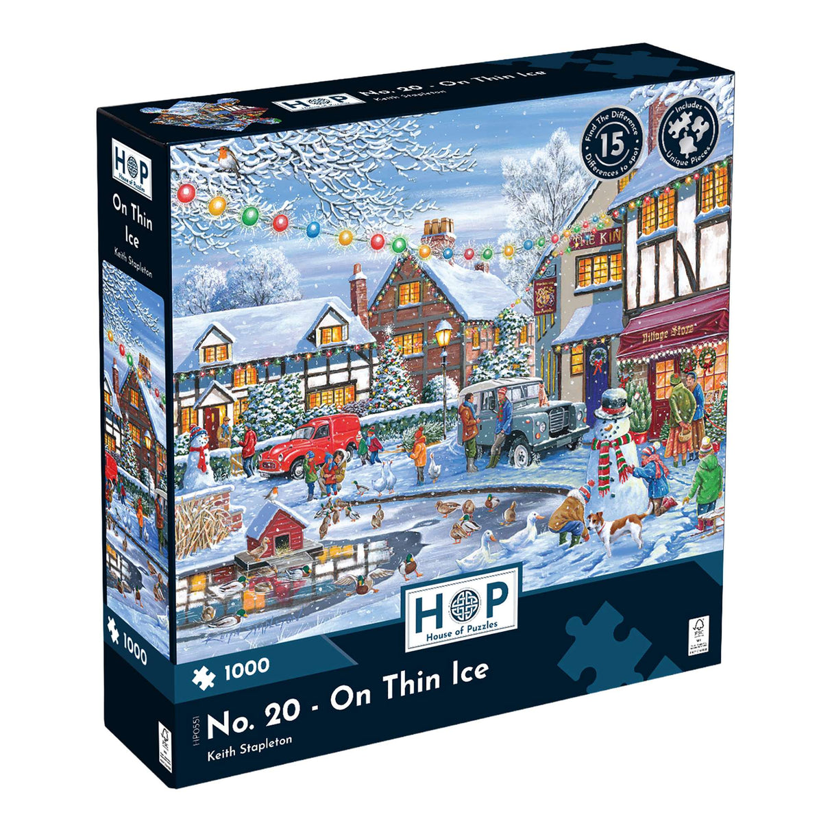 No.20 - On Thin Ice Find The Difference 1000 Piece Jigsaw Puzzle