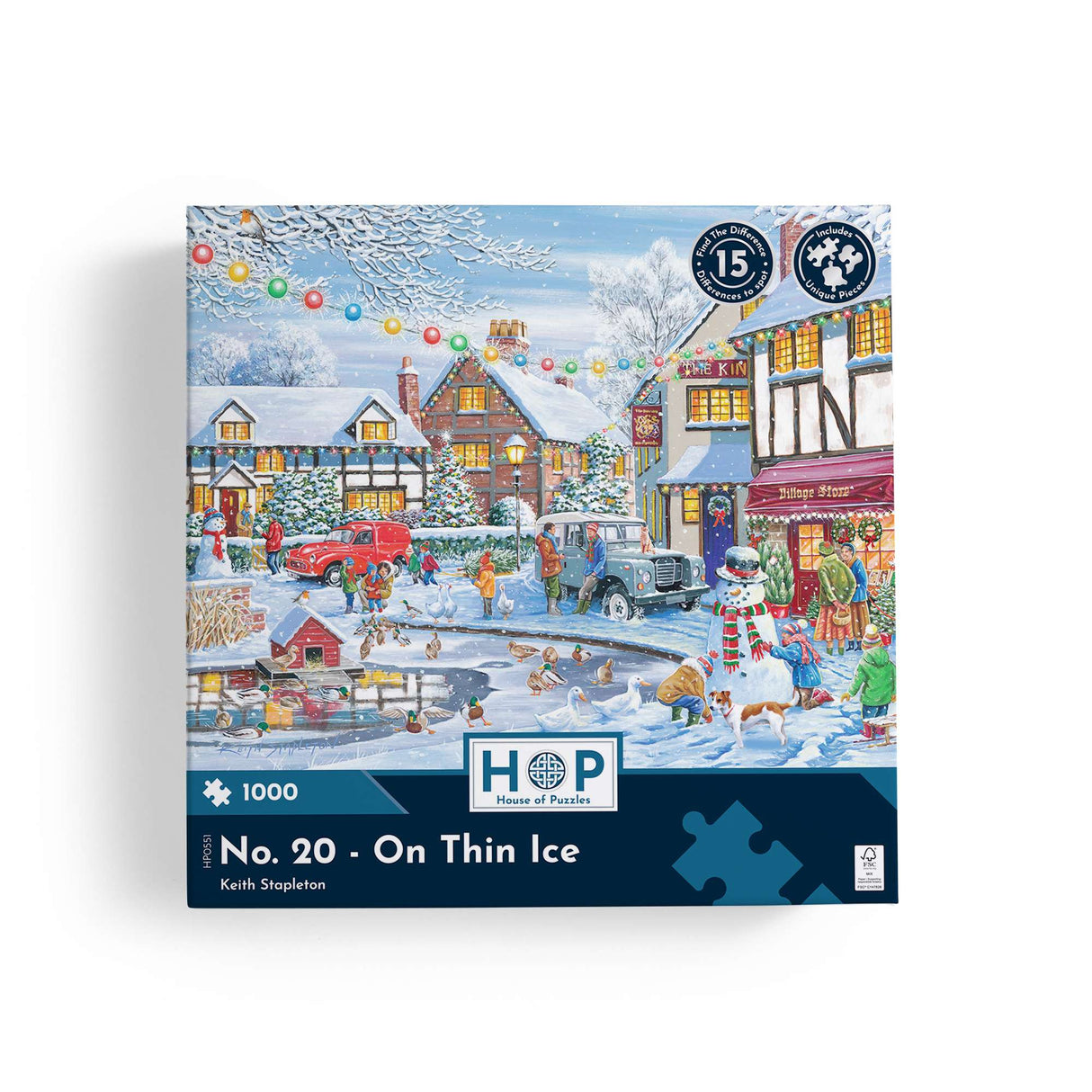 No.20 - On Thin Ice Find The Difference 1000 Piece Jigsaw Puzzle