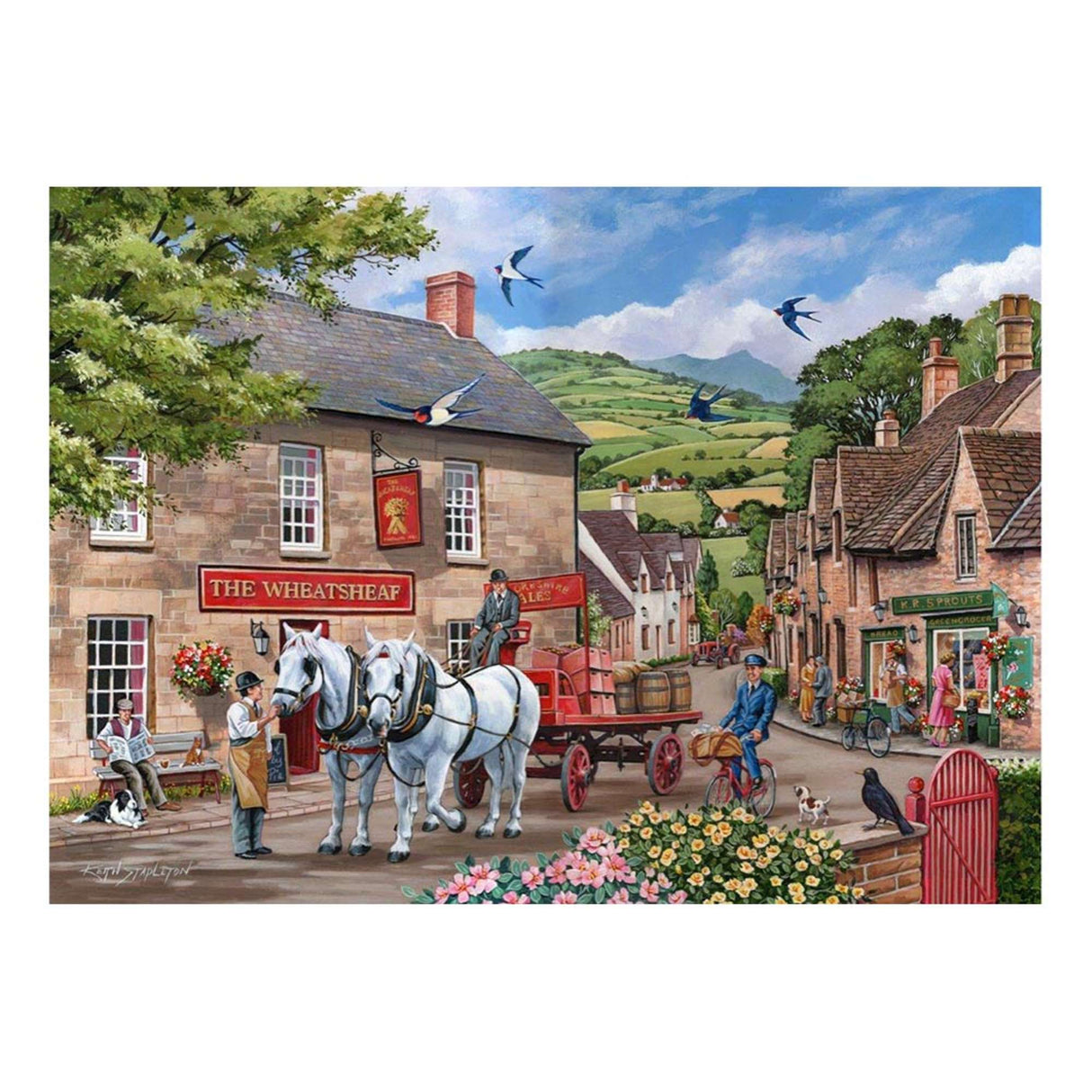 Pulling Their Weight - BIG 500 Piece Jigsaw Puzzle