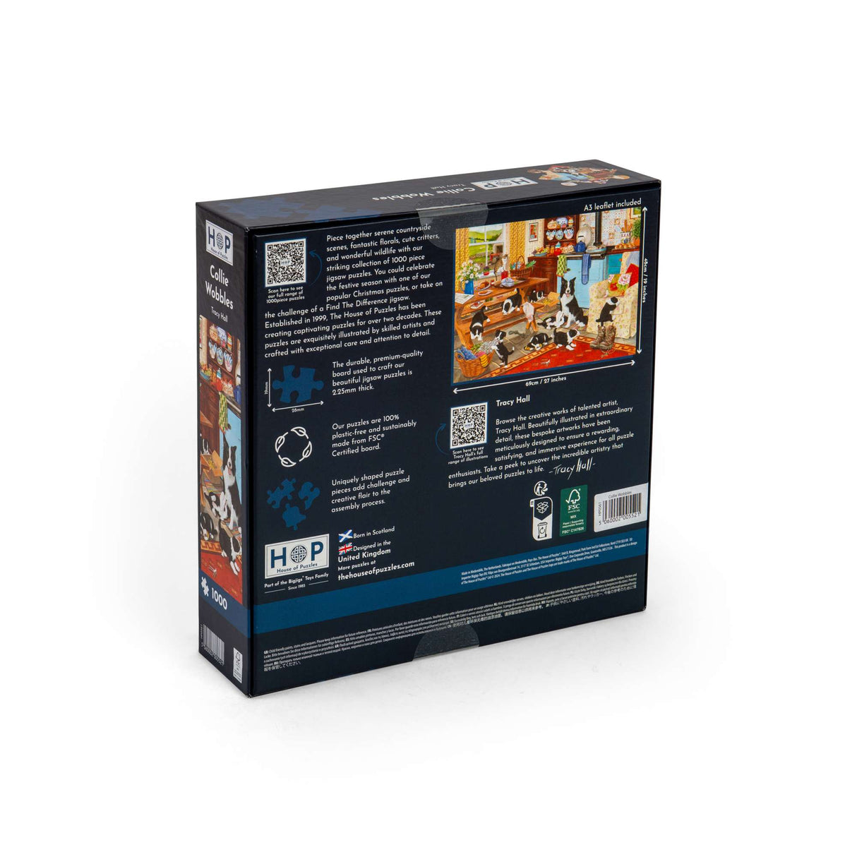 Collie Wobbles - 1000 Piece Jigsaw Puzzle