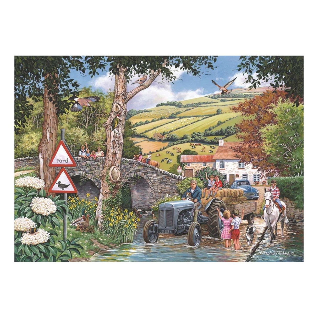Fergie At The Ford - 1000 Piece Jigsaw Puzzle