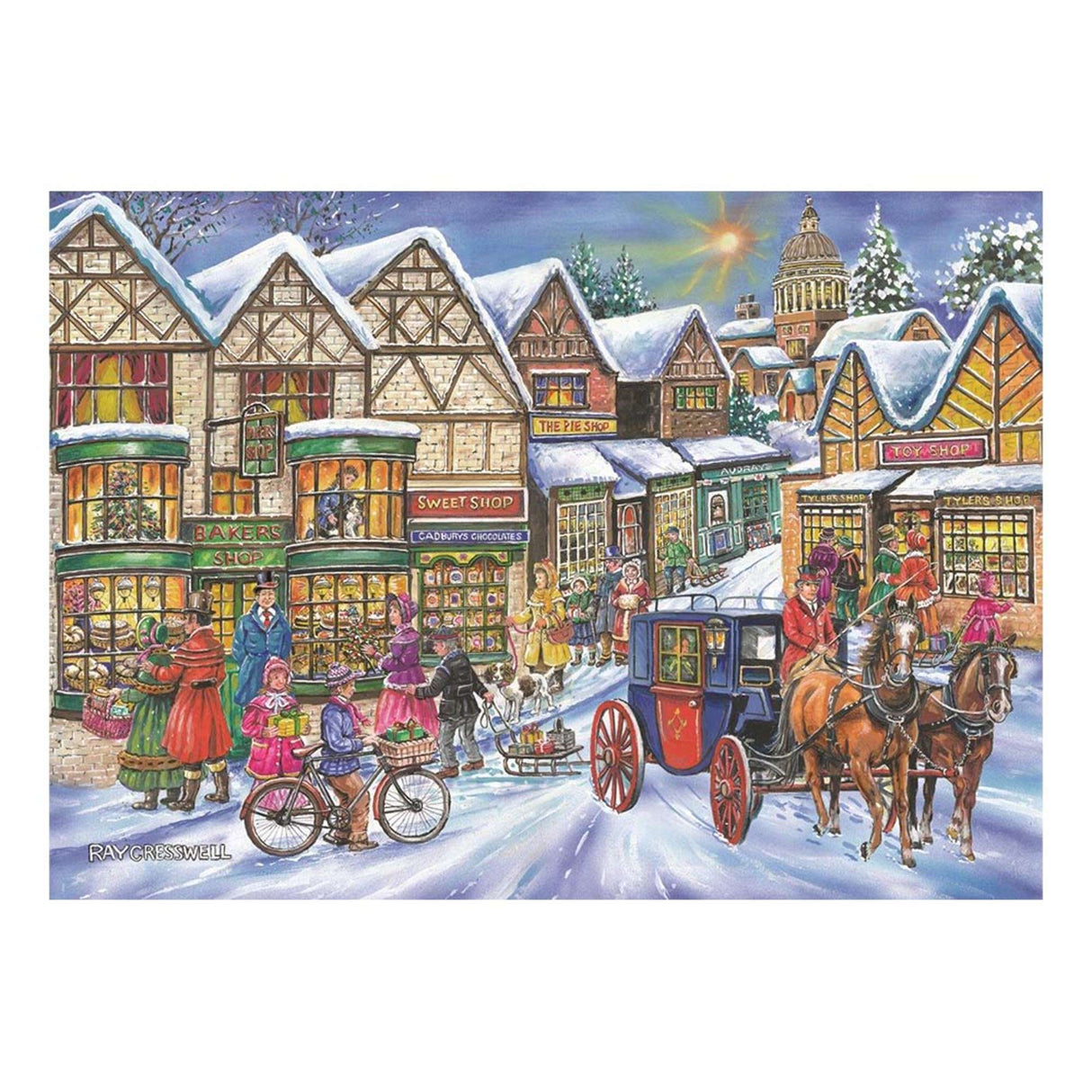 Old Time Shopping - BIG 250 Piece Jigsaw Puzzle