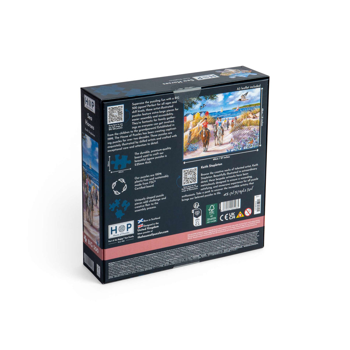 Sea Horses - BIG 500 Piece Jigsaw Puzzle