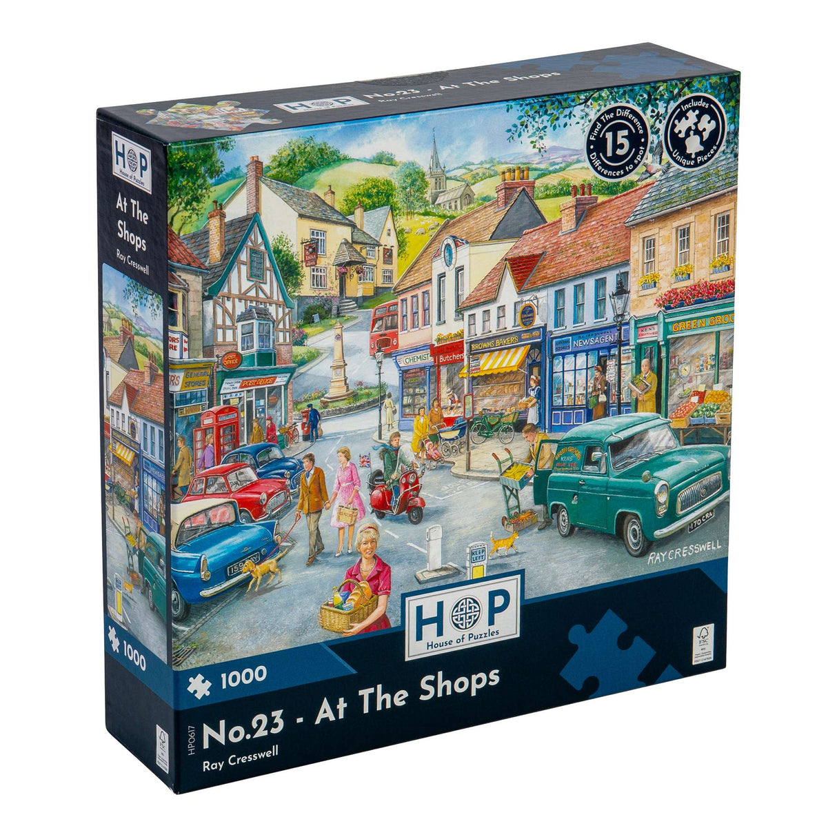 No.23 - At The Shops Find The Difference 1000 Piece Jigsaw Puzzle