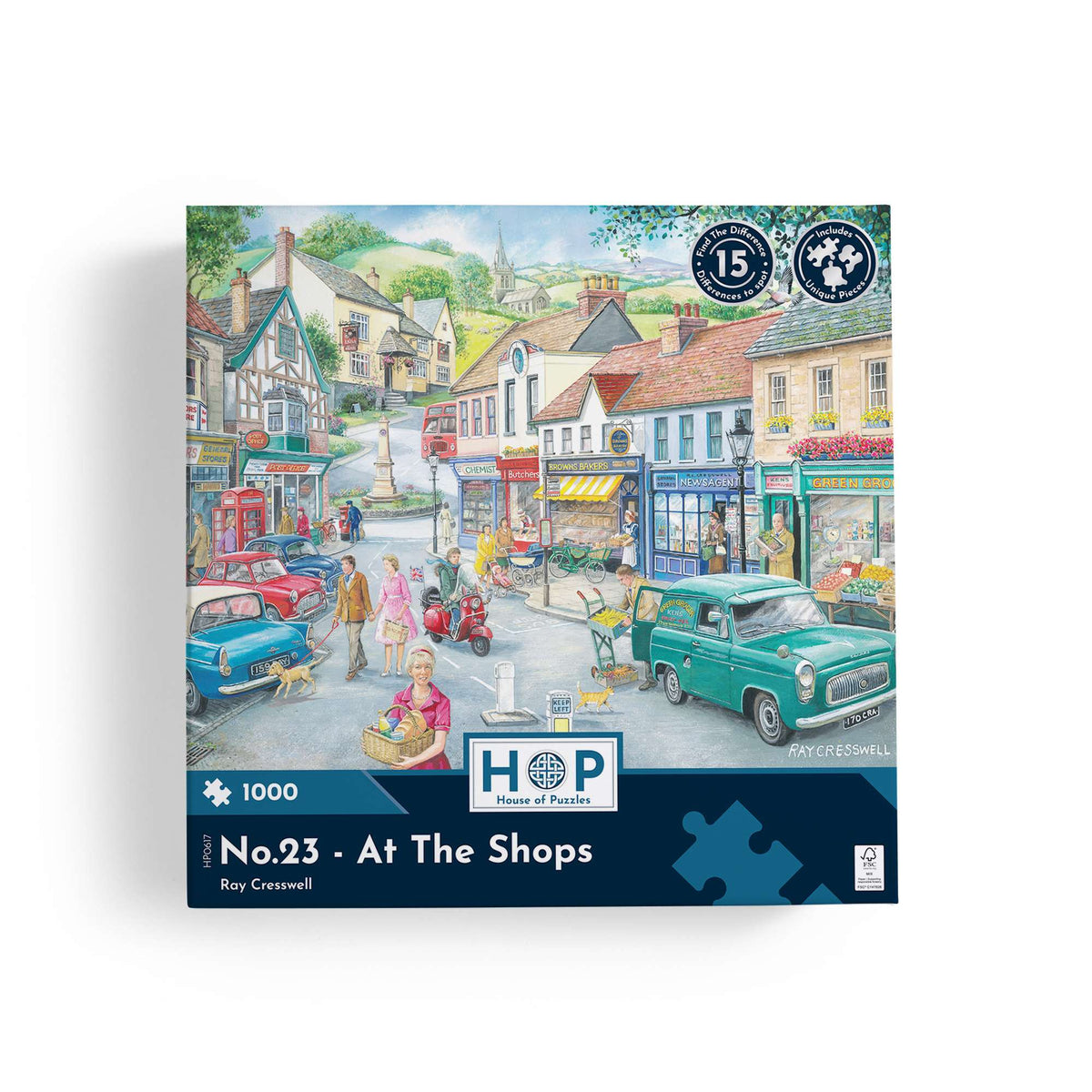 No.23 - At The Shops Find The Difference 1000 Piece Jigsaw Puzzle