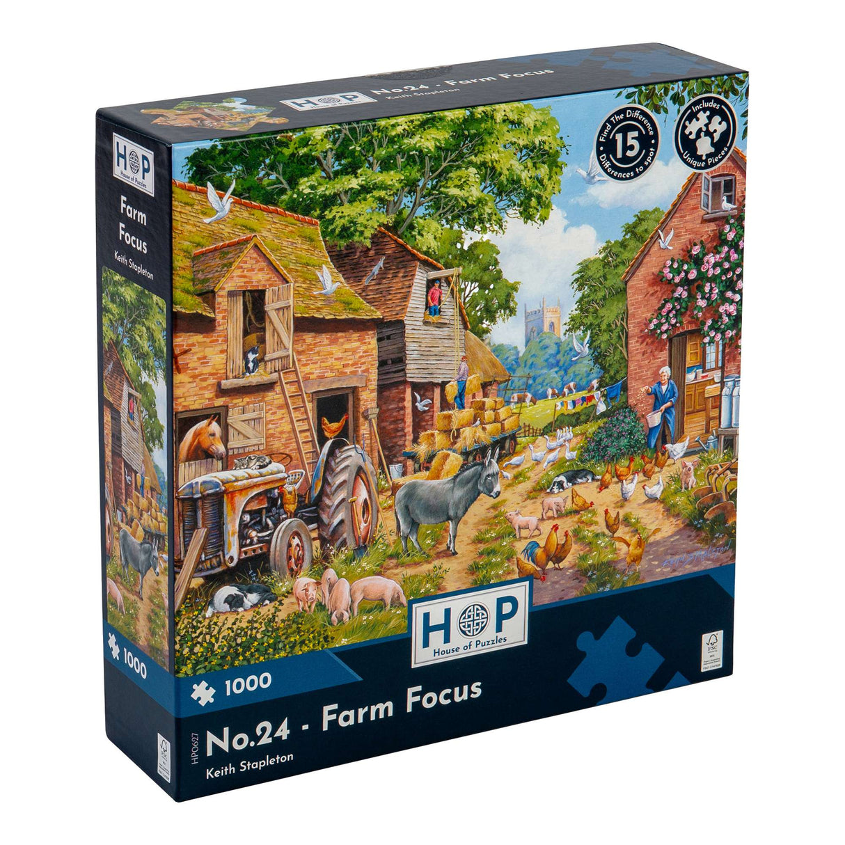 No.24 - Farm Focus Find The Difference 1000 Piece Jigsaw Puzzle