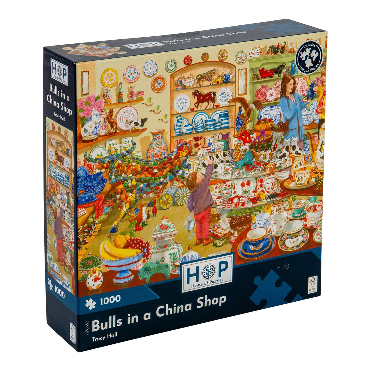 Bulls In A China Shop - 1000 Piece Jigsaw Puzzle