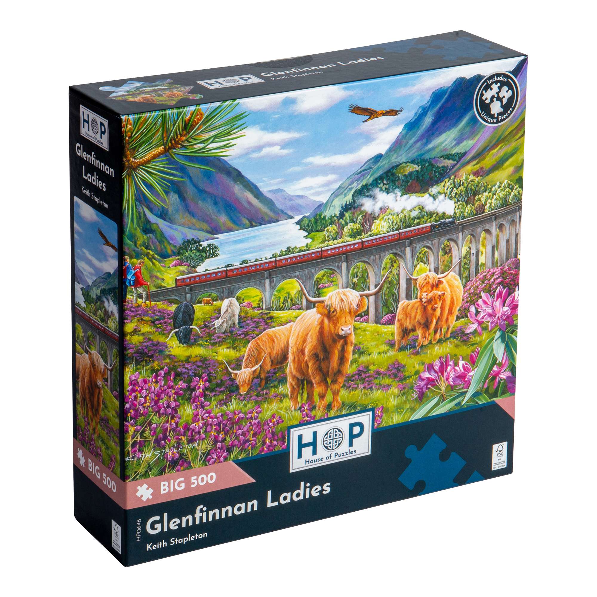 Puzzle　511MS Glenfinnan Ladies BIG 500 | Railway Jigsaw | House of Puzzles