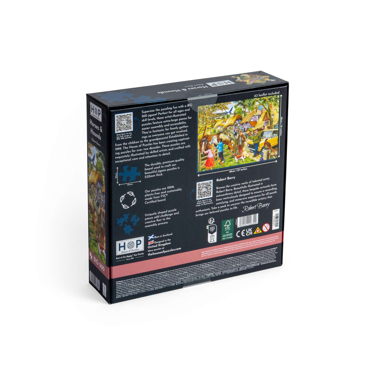 Horses & Hounds - BIG 500 Piece Jigsaw Puzzle