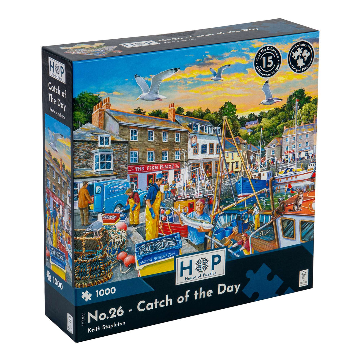 No.26 - Catch of the Day Find The Difference 1000 Piece Jigsaw Puzzle