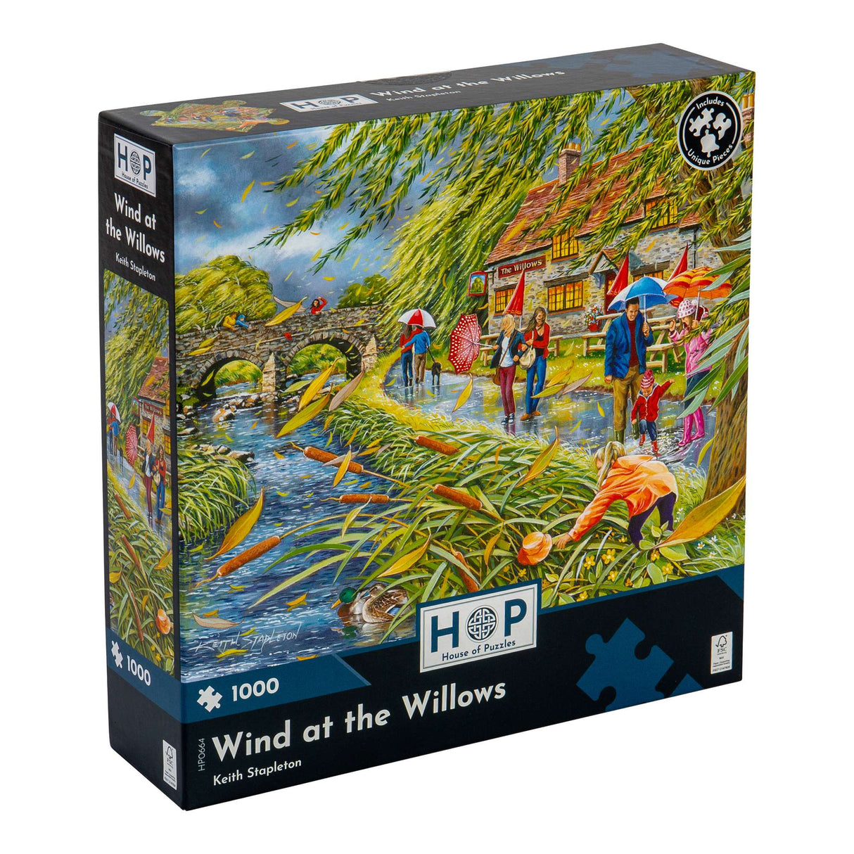 Wind at the Willows - 1000 Piece Jigsaw Puzzle