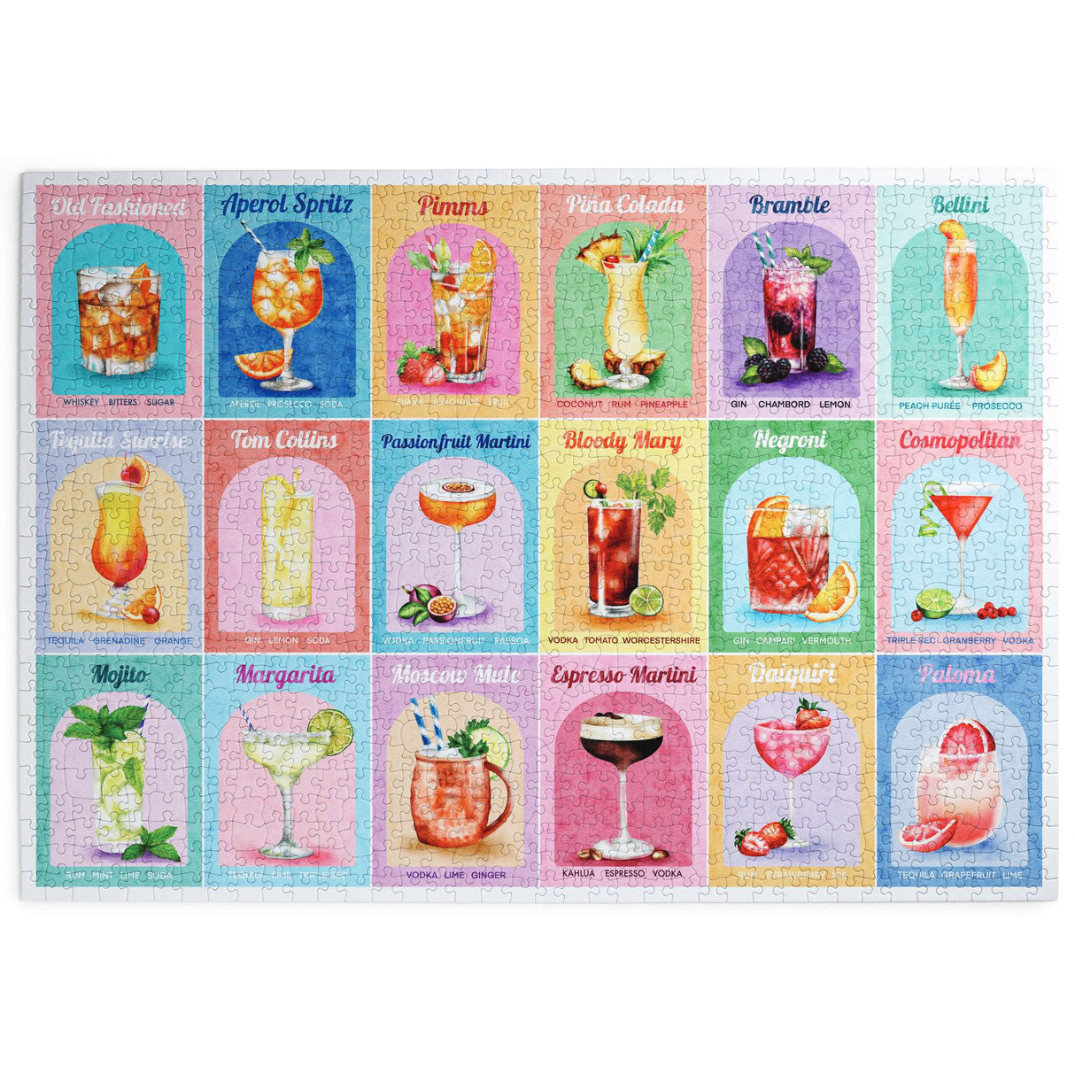 Colourful Cocktails 1000 Piece Puzzle