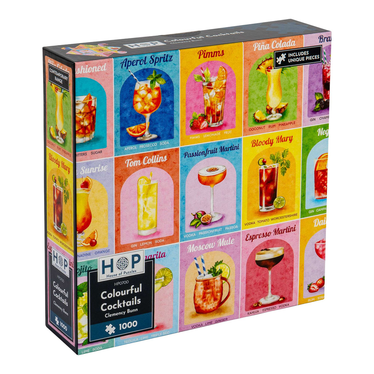 Colourful Cocktails 1000 Piece Puzzle