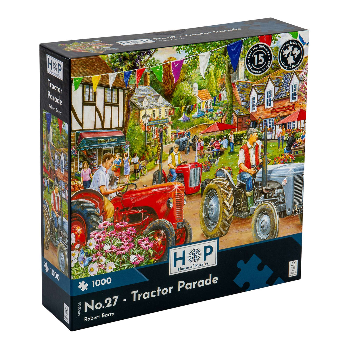 No.27 - Tractor Parade Find The Difference 1000 Piece Puzzle