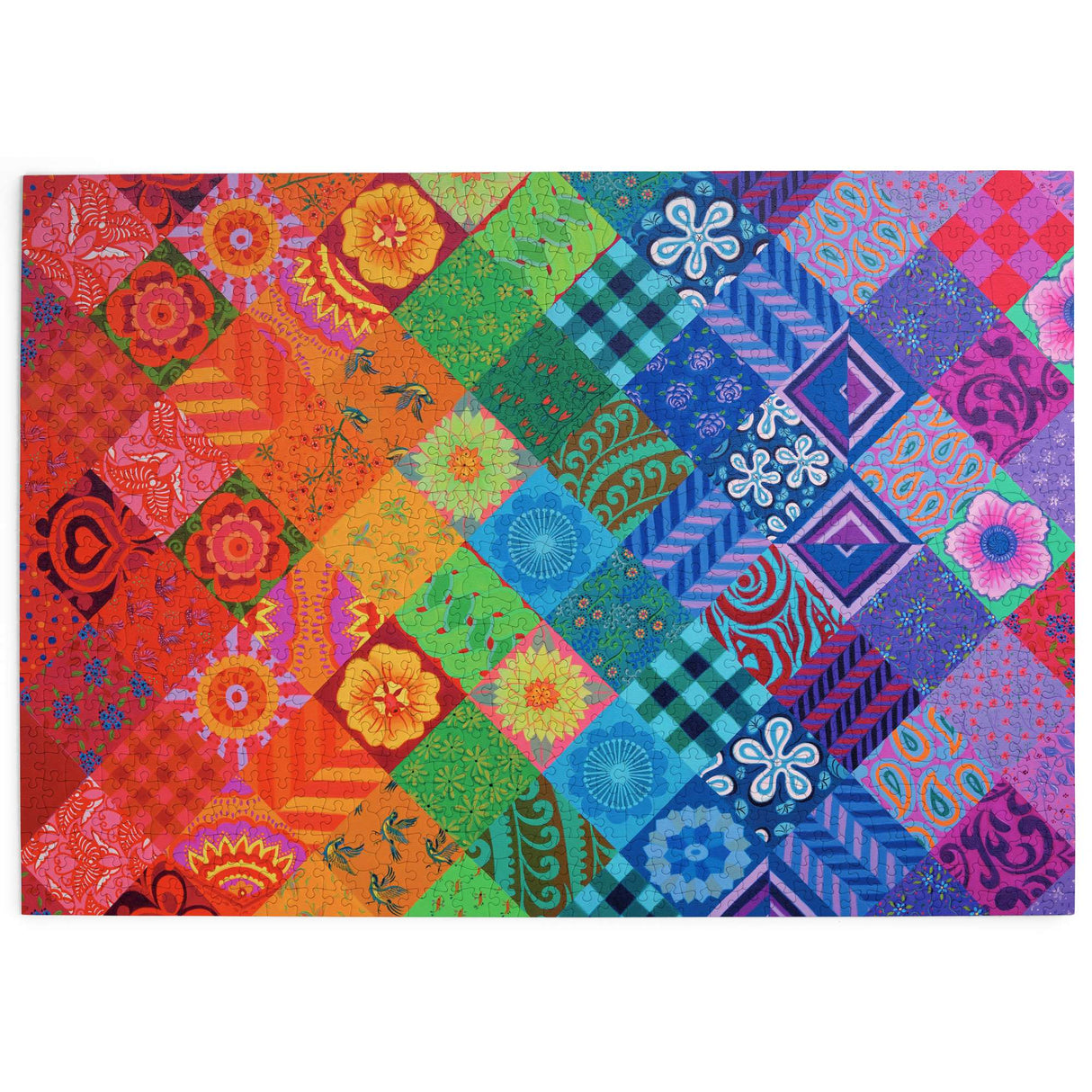 Patchwork Rainbow 1000 Piece Puzzle