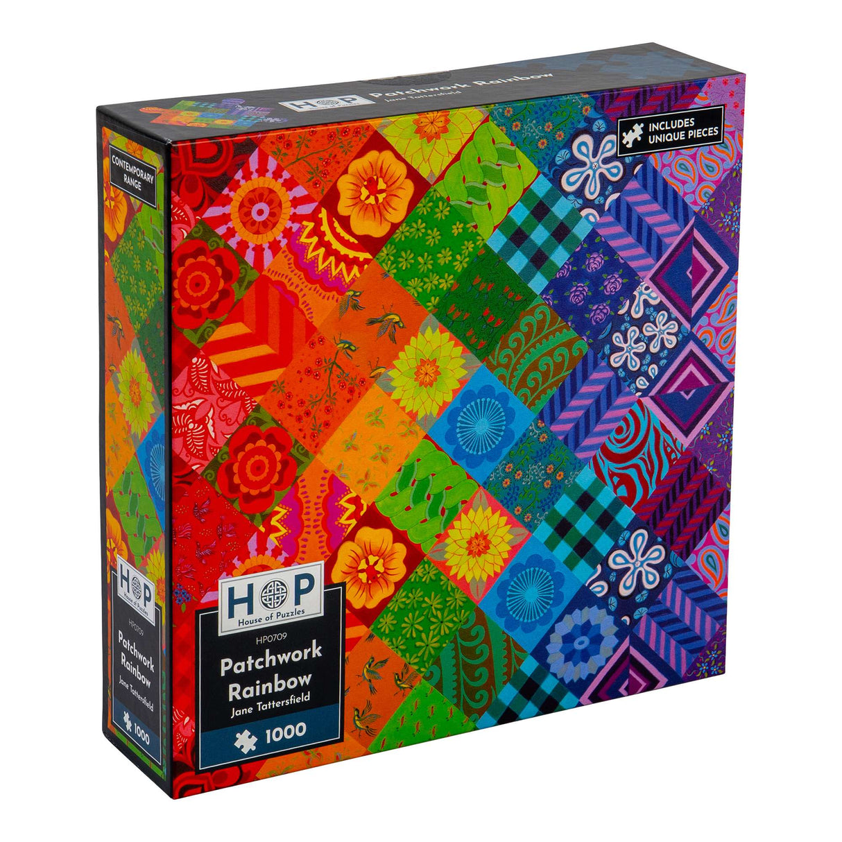 Patchwork Rainbow 1000 Piece Puzzle