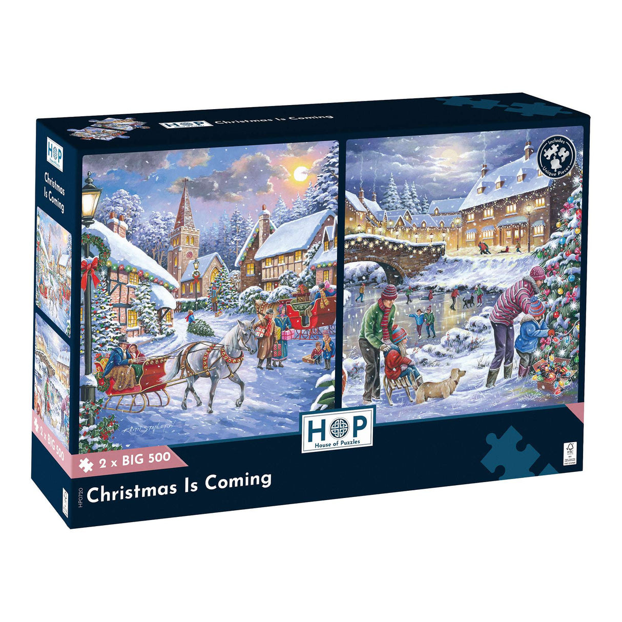 Christmas Is Coming - 2 x BIG 500 Piece