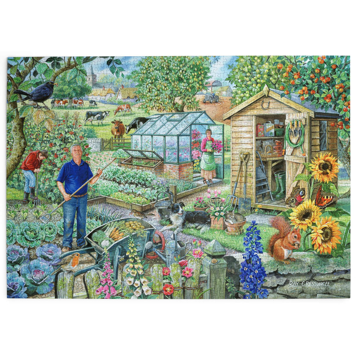 At The Allotment 1000 Piece Puzzle
