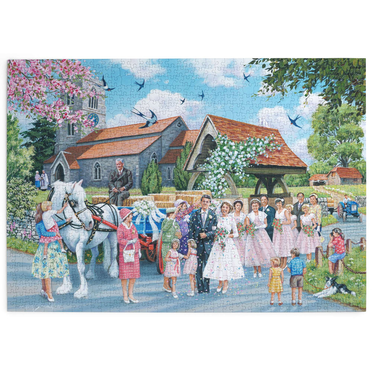 Country Wedding 1000 Piece Puzzle