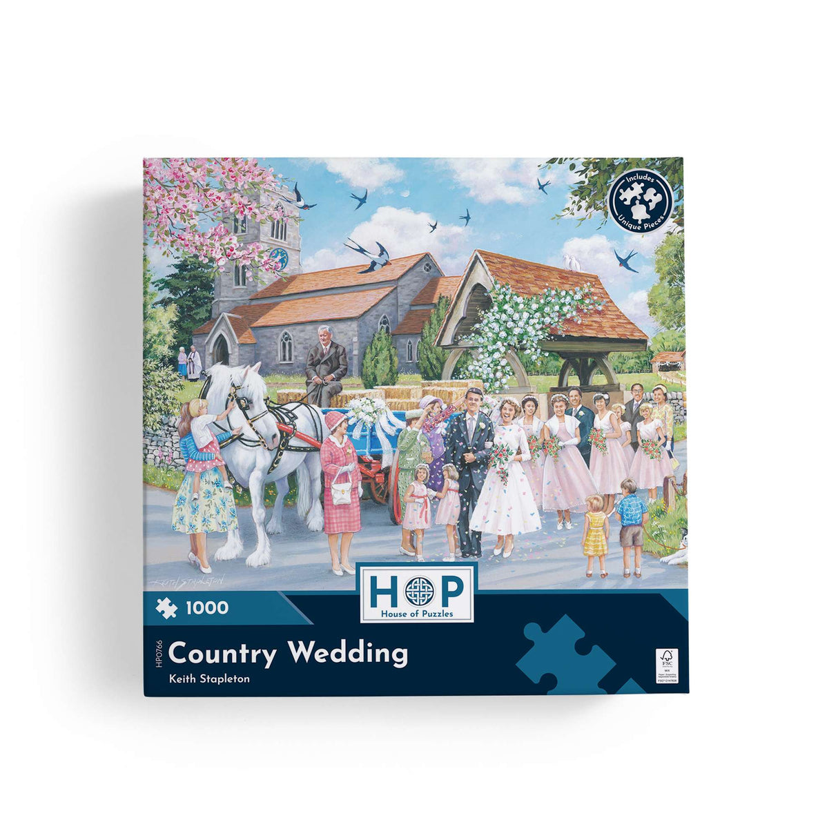 Country Wedding 1000 Piece Puzzle