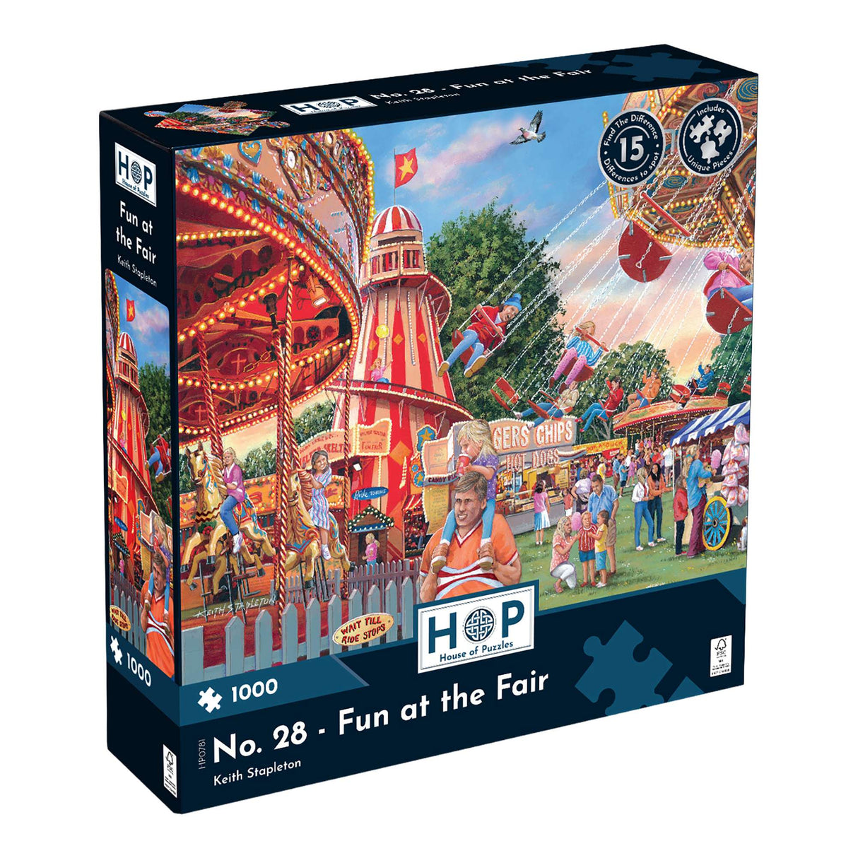 No. 28 - Fun at the Fair 1000 Jigsaw Piece Puzzle - Damaged Box