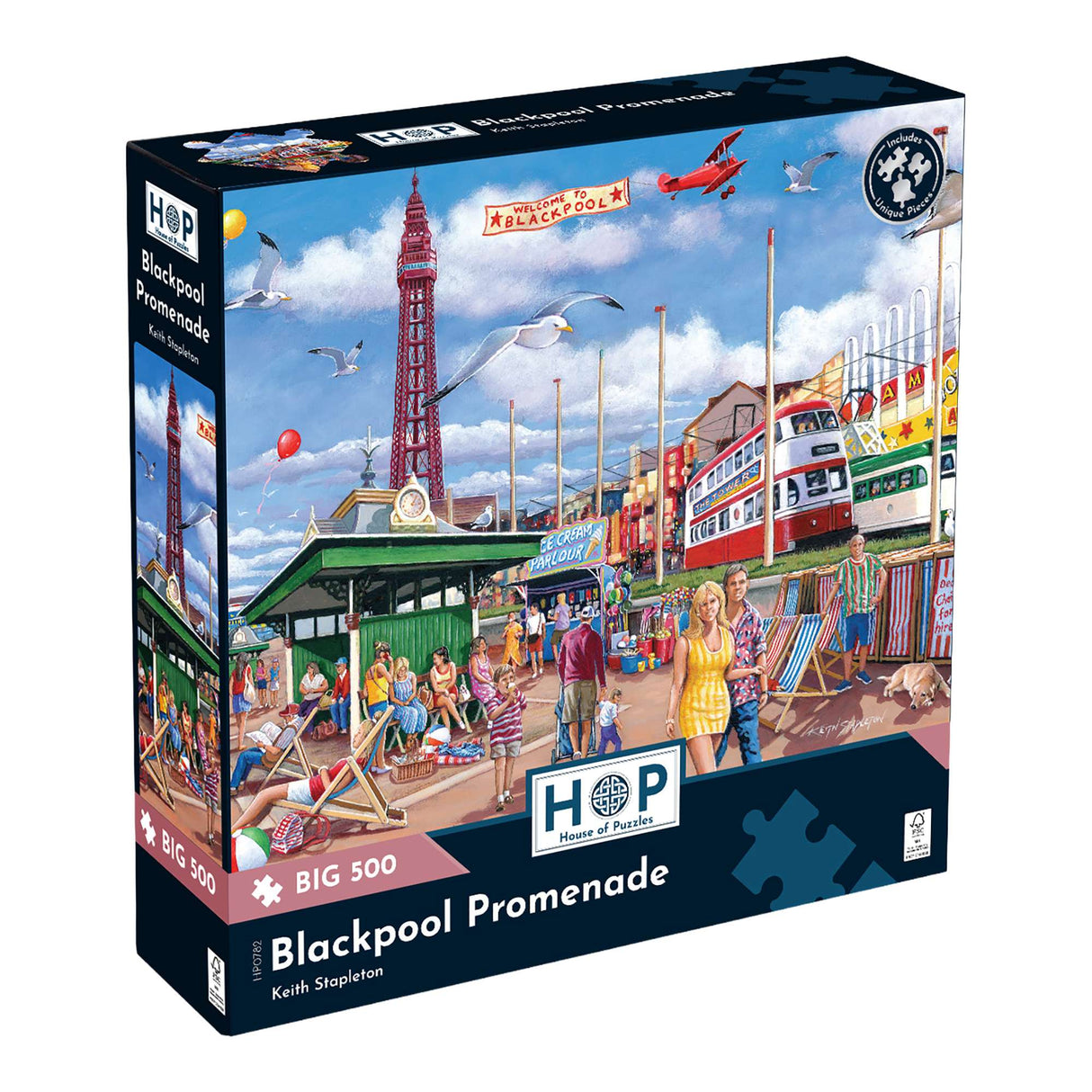 Blackpool Promenade BIG 500 Piece Jigsaw Puzzle