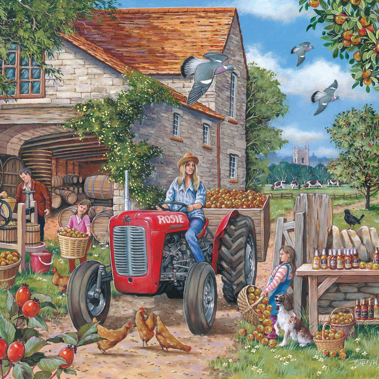 Cider & Rosie 150 Piece Mini Jigsaw Puzzle in a Tube