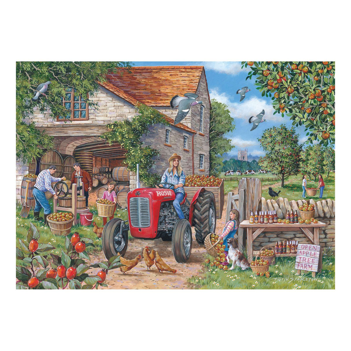 Cider & Rosie 150 Piece Mini Jigsaw Puzzle in a Tube