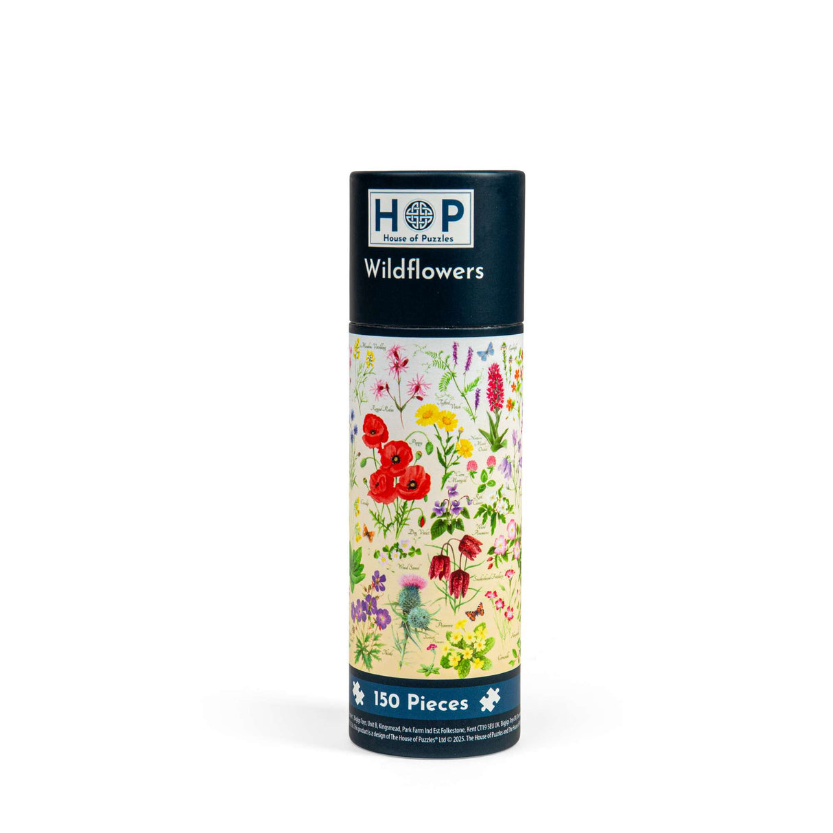 Wildflowers 150 Piece Mini Jigsaw Puzzle in a Tube