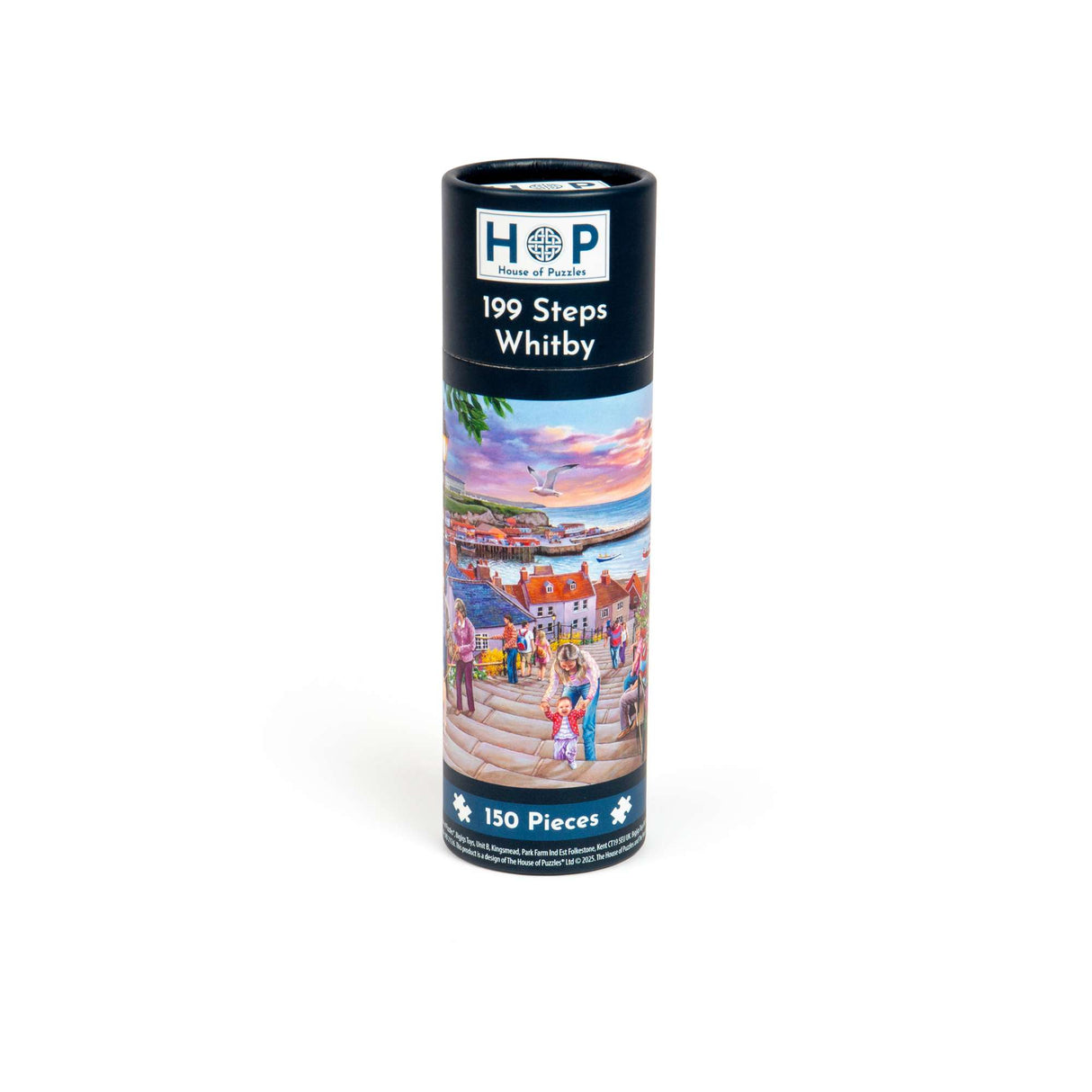 199 Steps Whitby 150 Piece Mini Jigsaw Puzzle in a Tube
