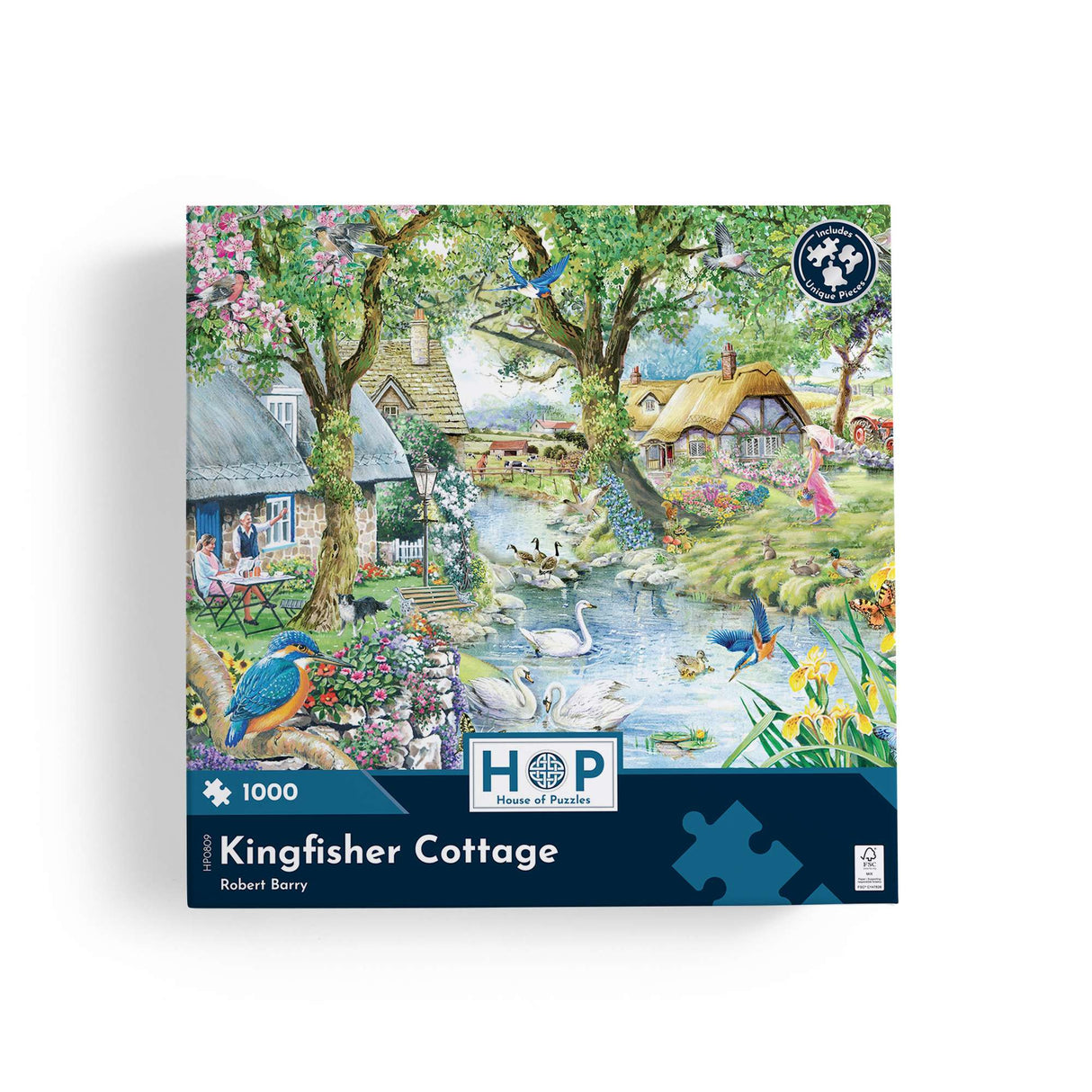 Kingfisher Cottage 1000 Piece Jigsaw Puzzle