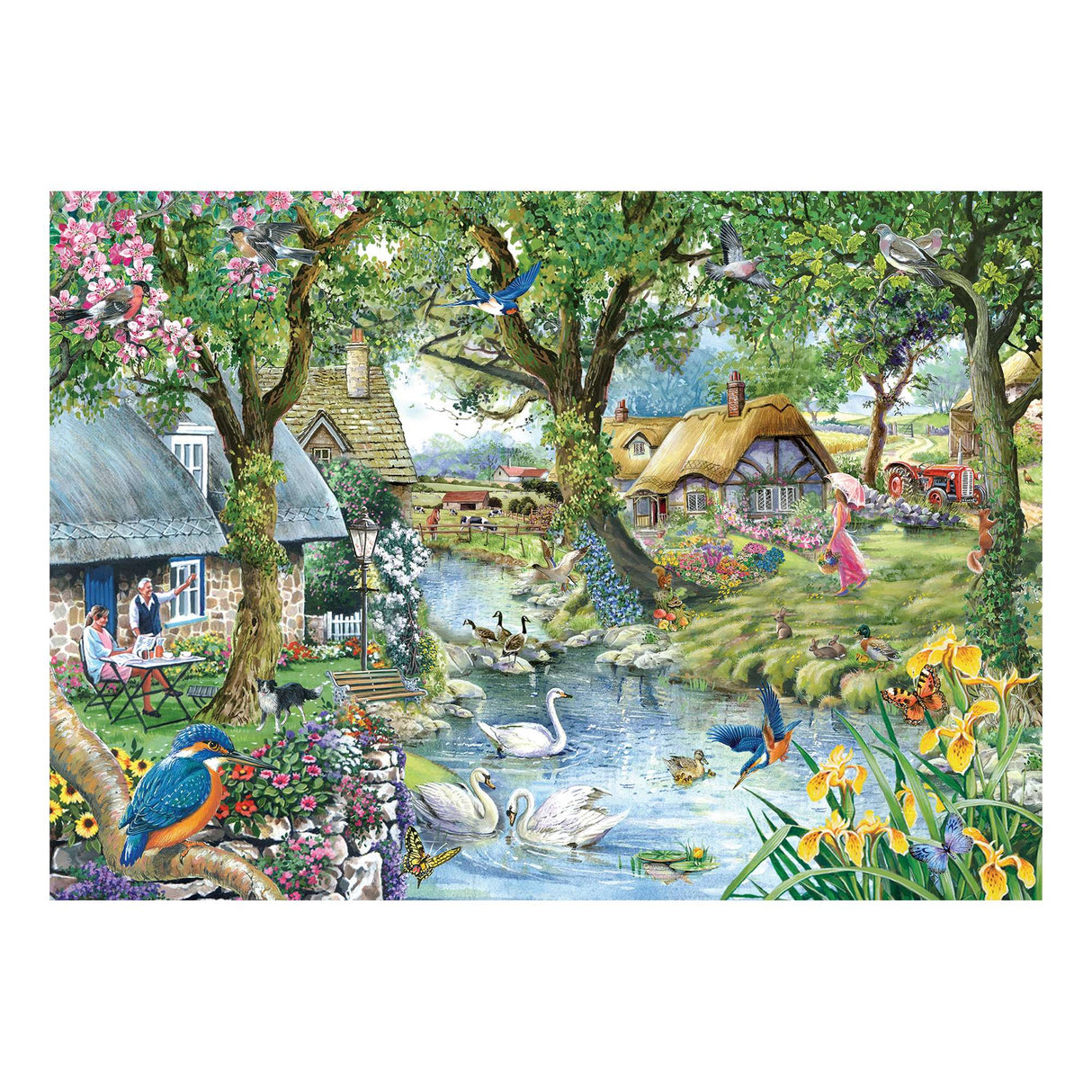 Kingfisher Cottage 1000 Piece Jigsaw Puzzle